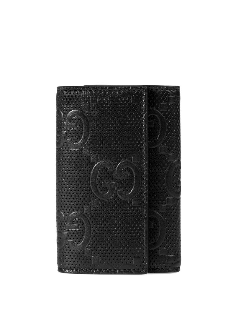 Gucci - GG embossed key case - men - Leather/Viscose/Eco Leather - One Size - Black