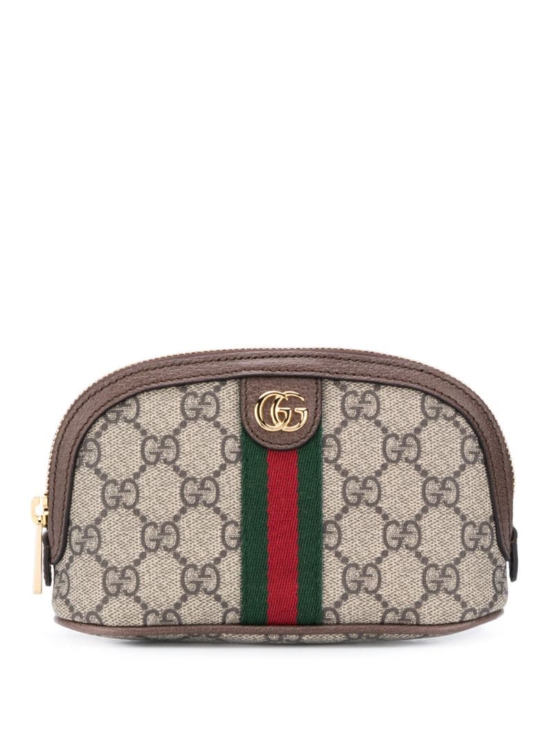 Gucci - Ophidia GG wash bag - women - Calf Leather/Fabric - One Size - Brown