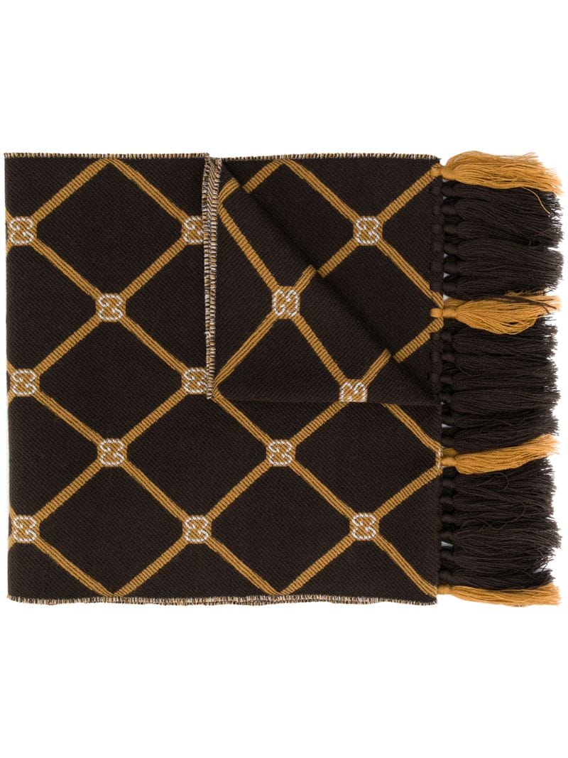 Gucci - GG motif scarf - women - Wool - One Size - Brown