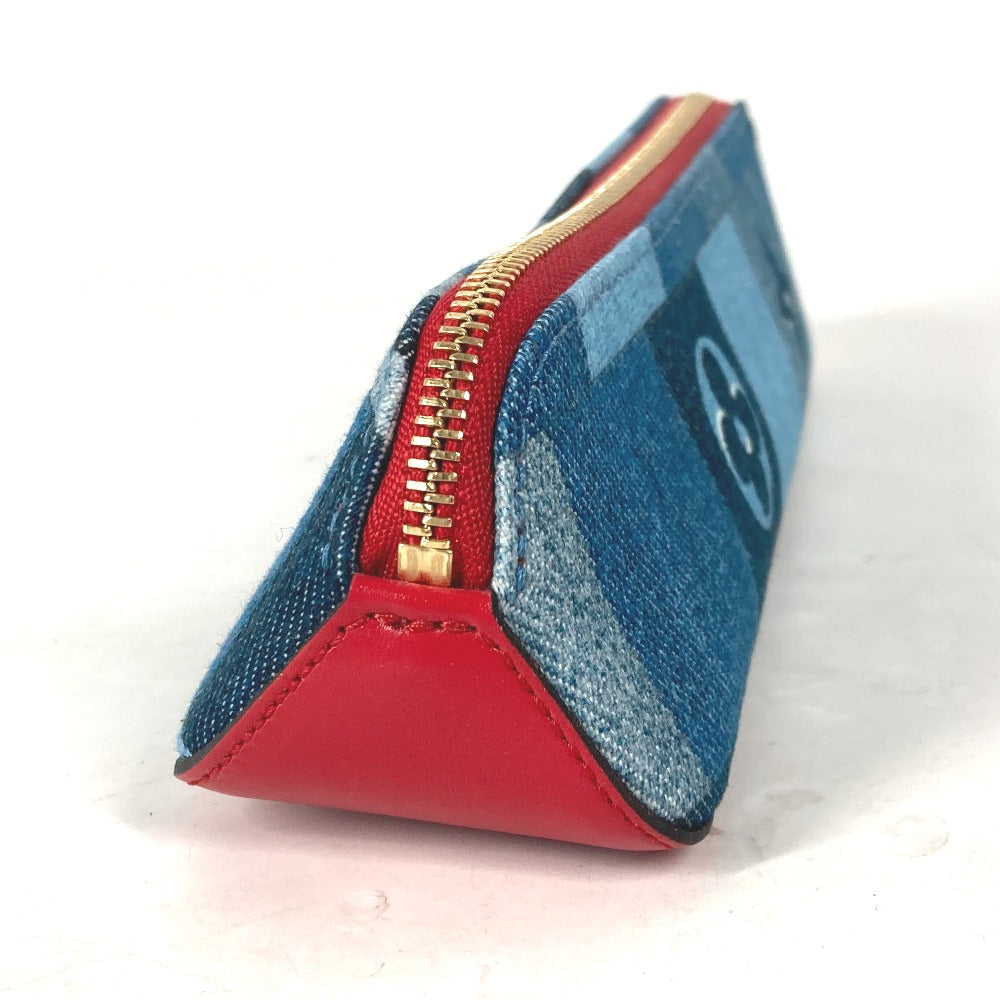 Louis Vuitton pencil Truth Elizabeth Monogram Denim Blue Handbag