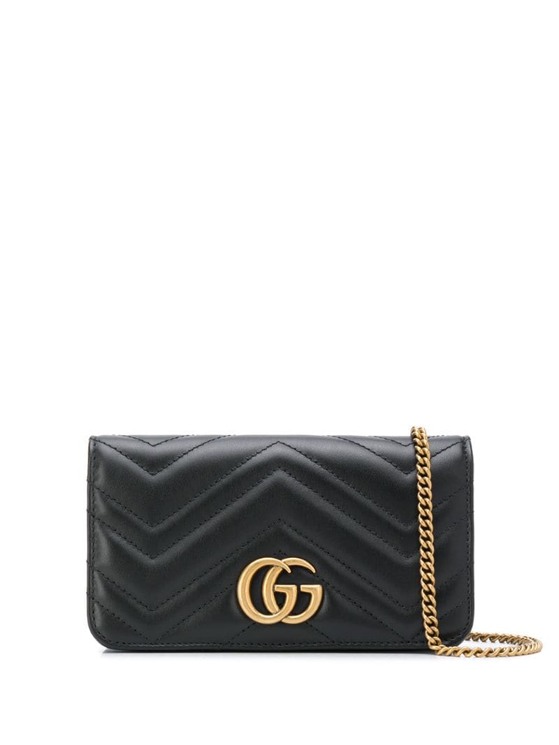 Gucci - GG Marmont matelassé crossbody bag - women - Calf Leather - One Size - Black
