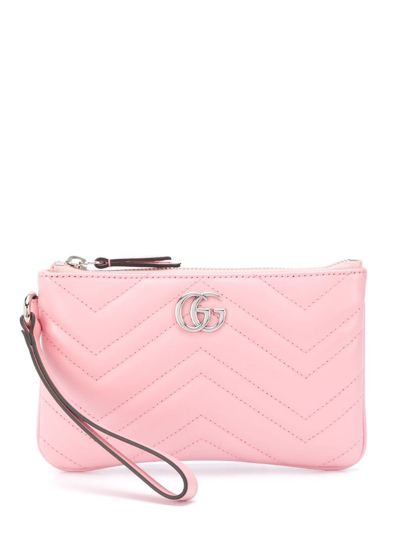 Gucci - GG Marmont zip purse - women - Leather - One Size - PINK