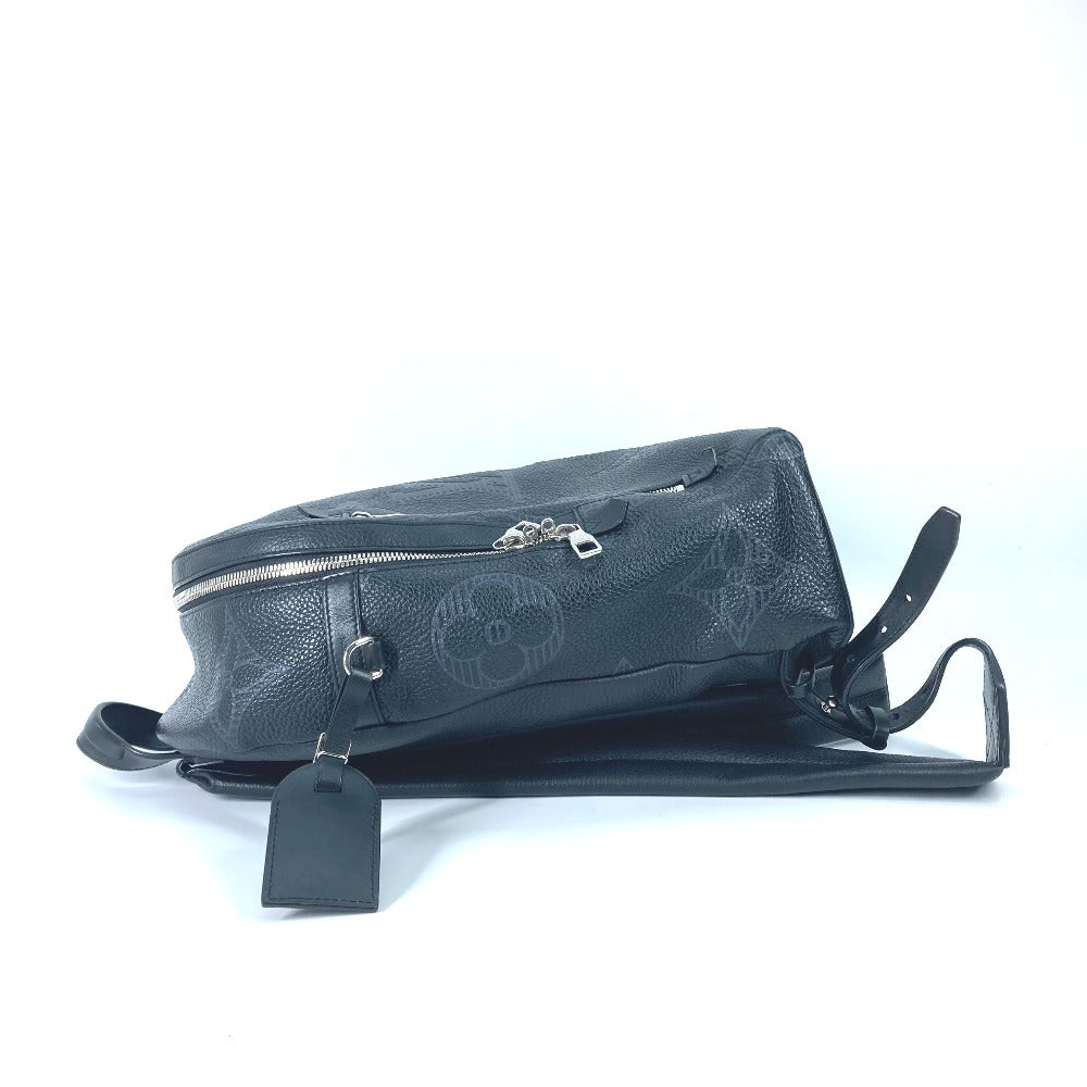 Louis Vuitton Backpack M57288 Taurillon Clemence Shadow Monogram Leather Black