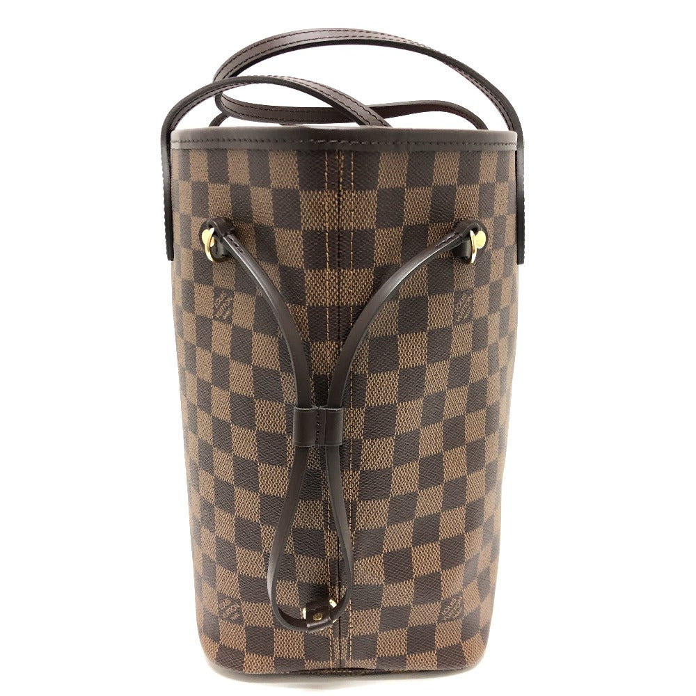 Louis Vuitton N40599 Damier Neverfull MM Canvas Brown Tote Bag