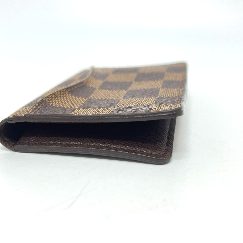 Louis Vuitton M60502 Damier Organizer De Poch Canvas Brown Wallet Case