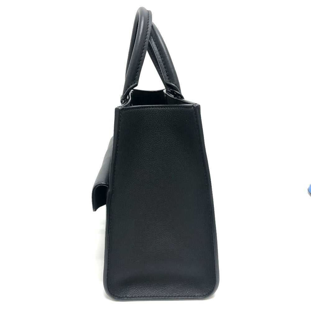 Louis Vuitton M55845 Grain Rock Me PM Leather Calfskin Black Tote Bag
