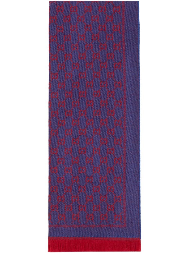 Gucci - GG Supreme scarf - women - Wool - One Size - PURPLE