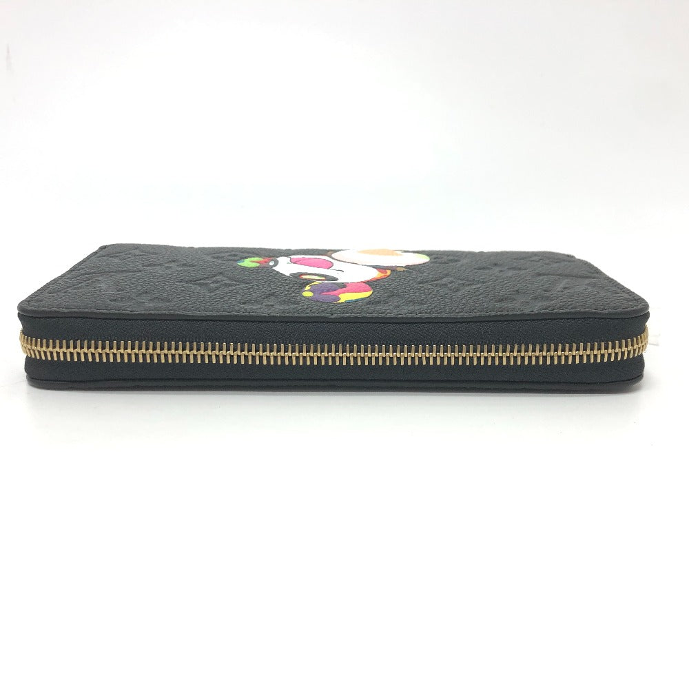 Louis Vuitton Long Purse M14160 Ann Platt Monogram Leather Black Wallet Case