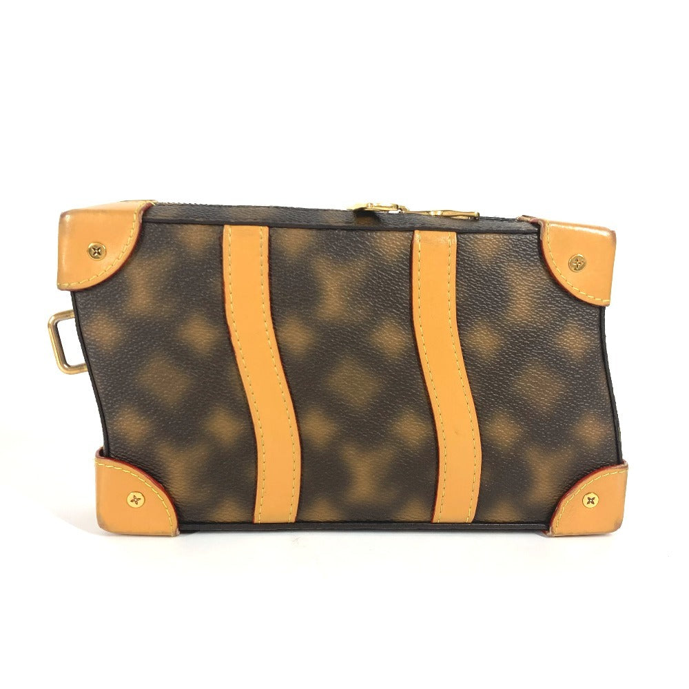 Louis Vuitton M81580 PVC This is Not Monogram Leather Brown Shoulder Bag