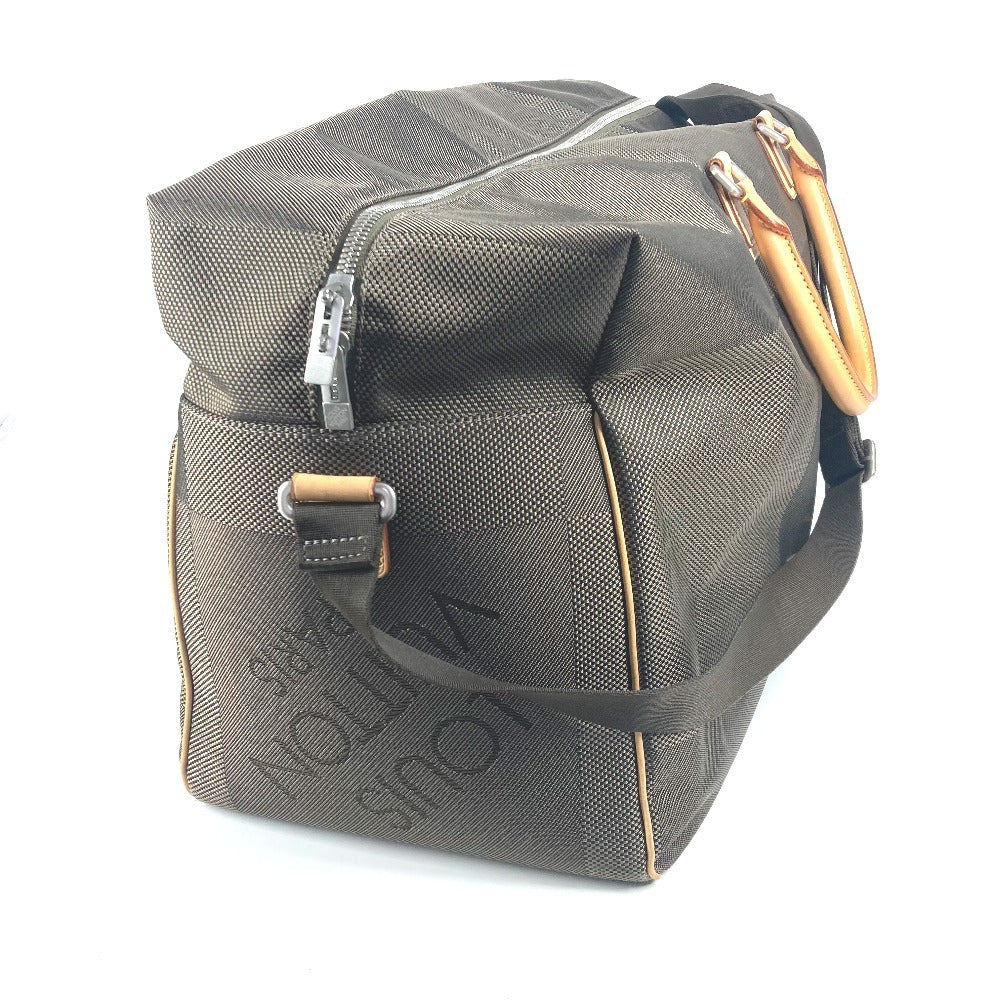 Louis Vuitton Boston Duffel M93228 Damier Jean Canvas Khaki Travel Bag