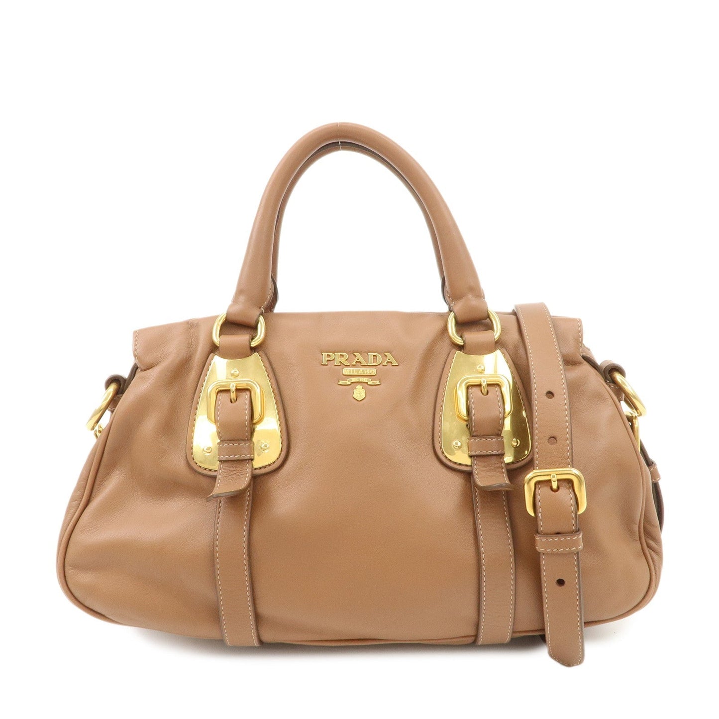 Shoulder Bag 2Way Bag Hand Bag d 2 Leather Brown