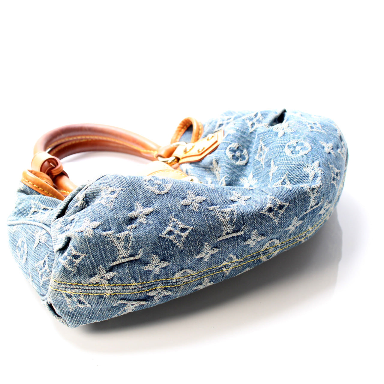 Louis Vuitton Pleaty Denim Handbag