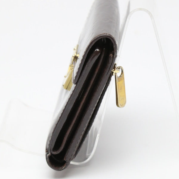 Louis Vuitton Tri-fold M93520 Vernis Amarrant Portefeuille Monogram Wallet Case