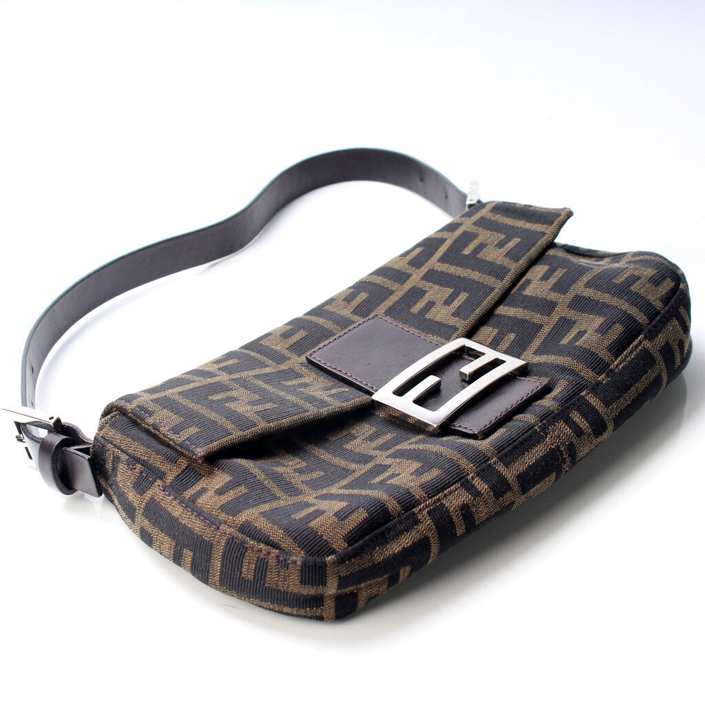 Fendi Baguette Zucca Bag Mini Shoulder Bag