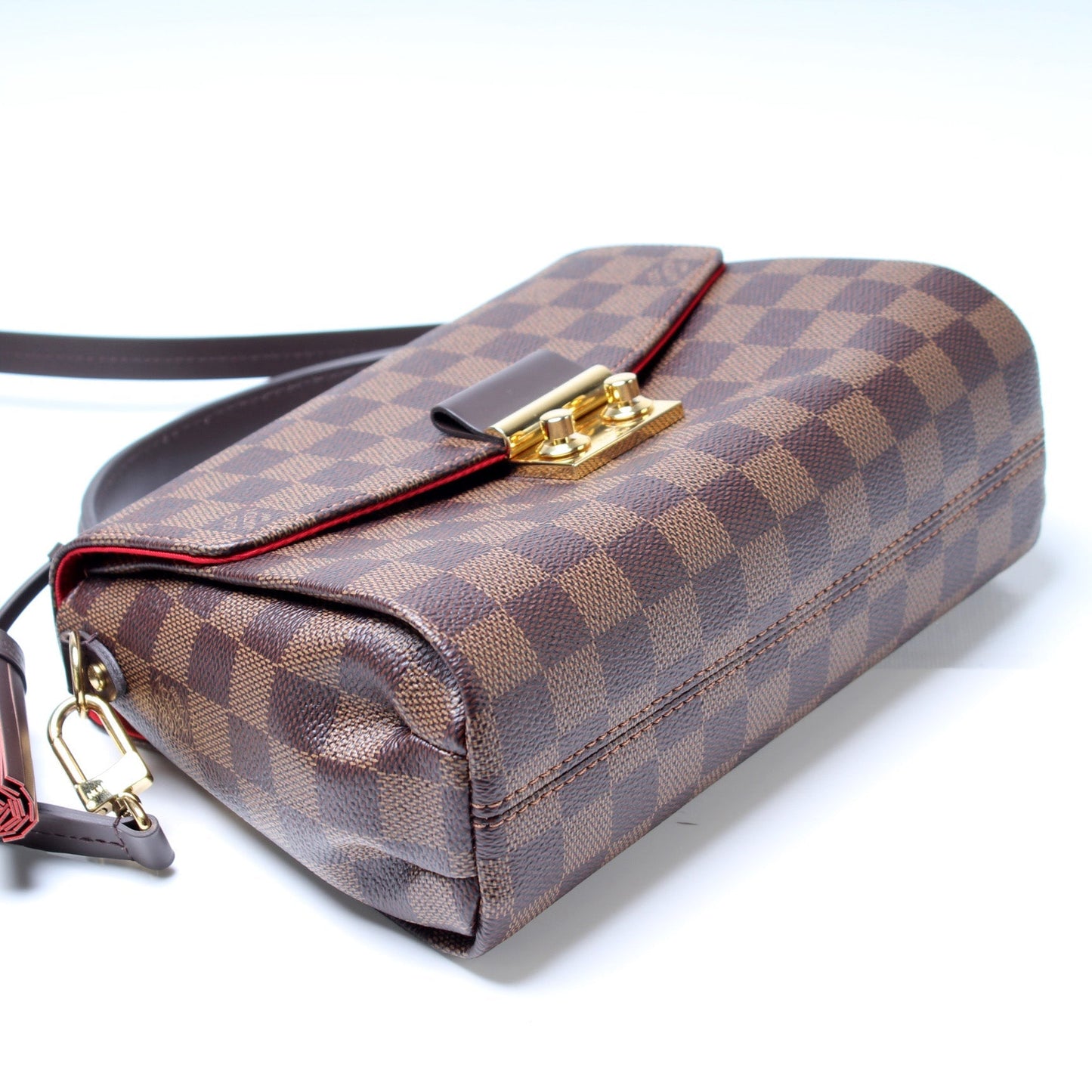 Louis Vuitton Croisette Ebene Damier Handbag