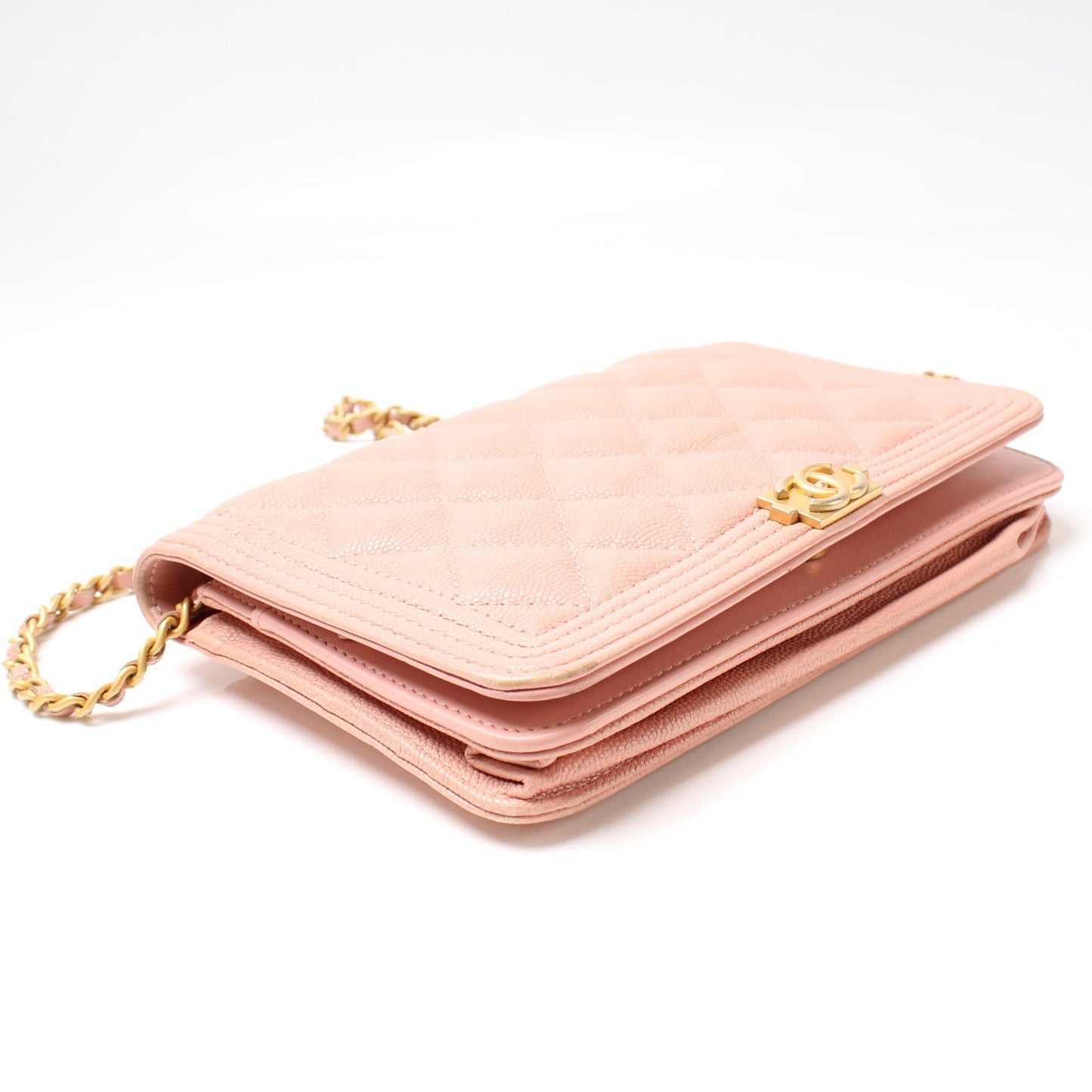 Chanel WOC Boy Caviar Clutch Bag