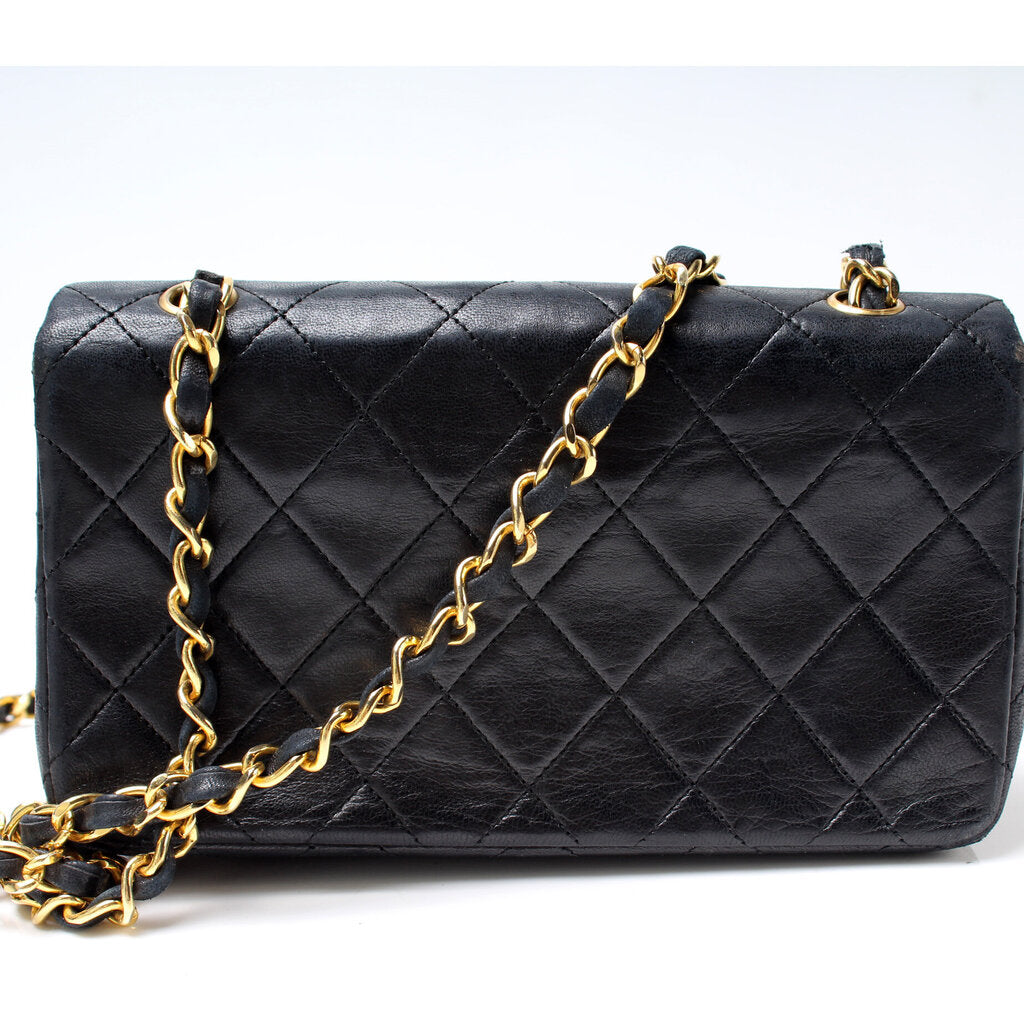 Chanel CC Quilted Lambskin Flap Shoulder Bag