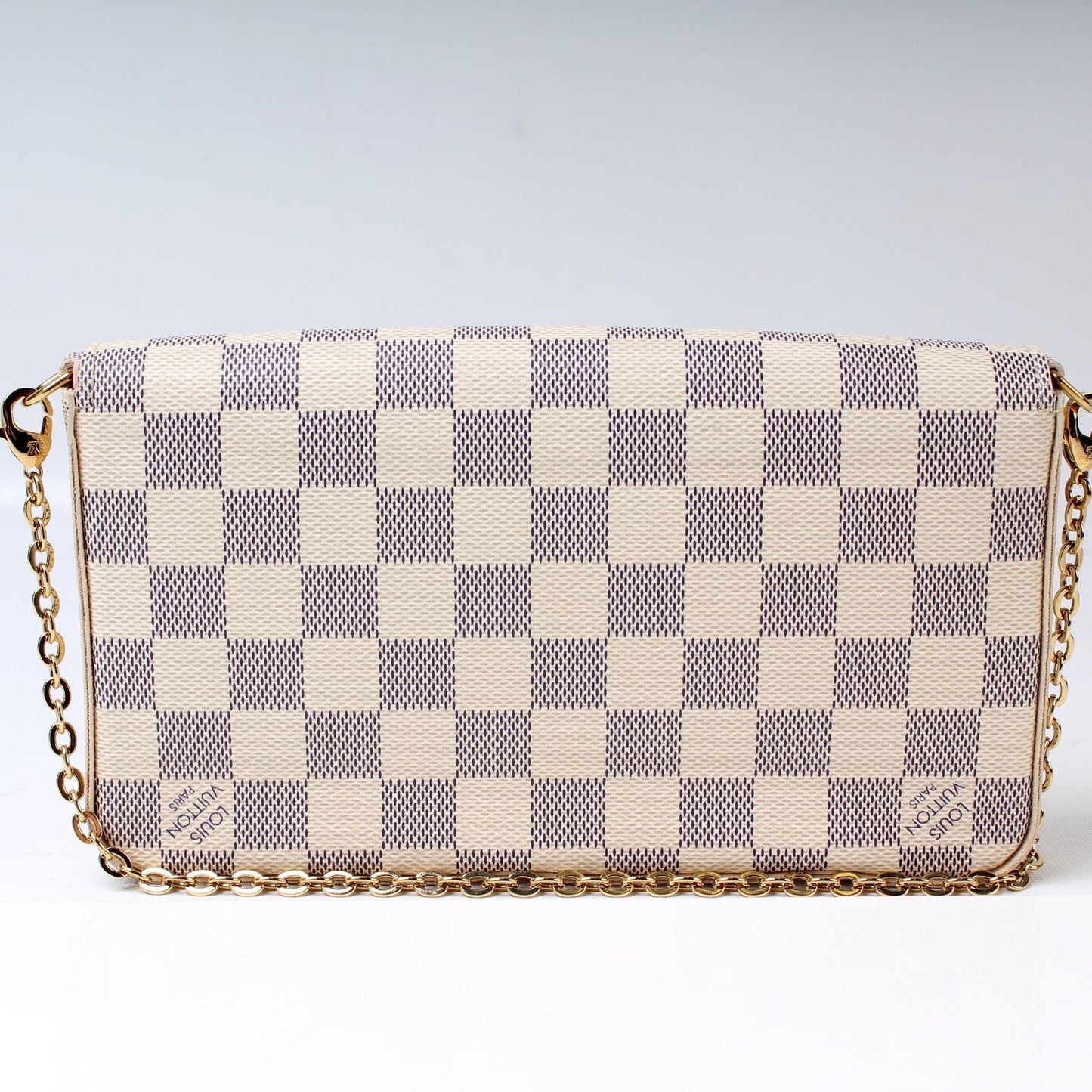 Louis Vuitton Pochette Felicie Azur Damier Clutch Bag Azur 9