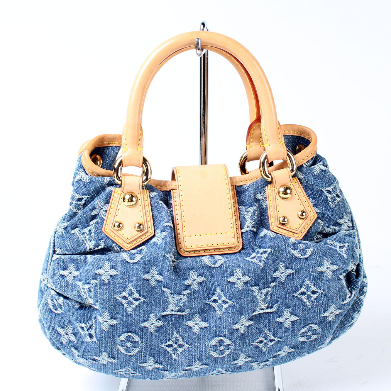 Louis Vuitton Pleaty Denim Mini Bag