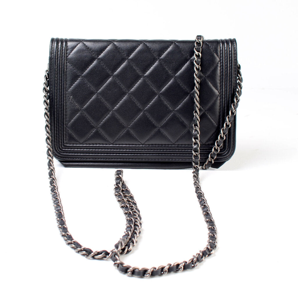 Chanel WOC Boy Lambskin 16M Clutch Bag