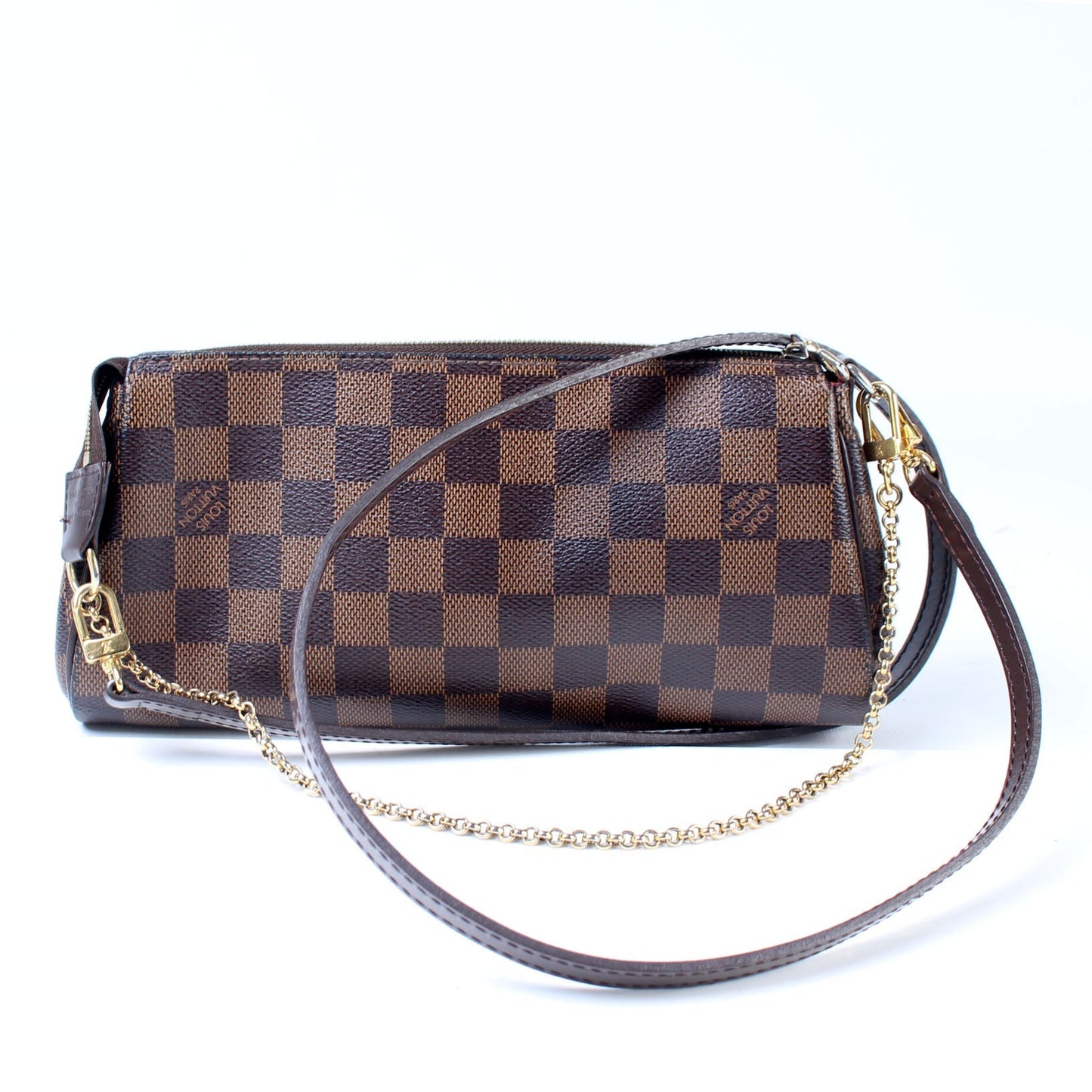 Louis Vuitton Eva Ebene Damier Clutch Bag Ebene 15