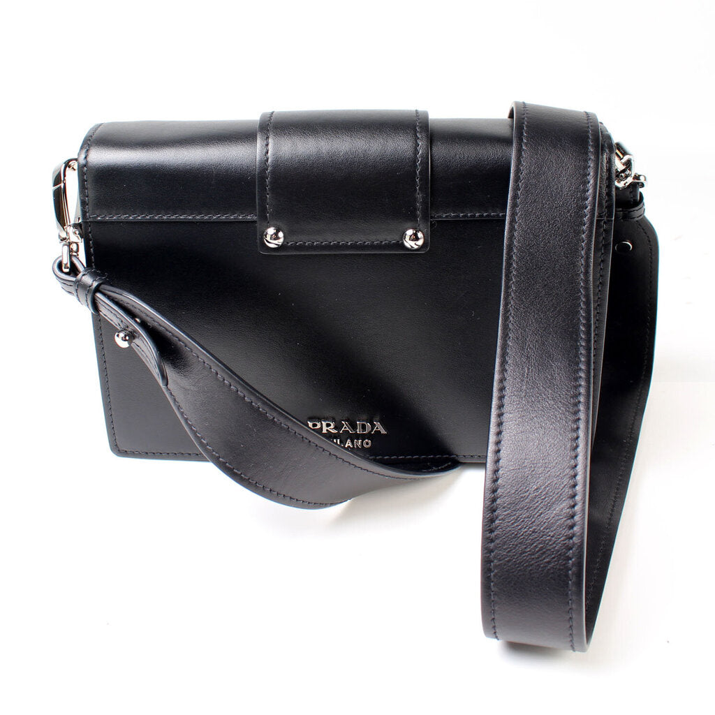 Prada Ribbon City Calf Shoulder Bag