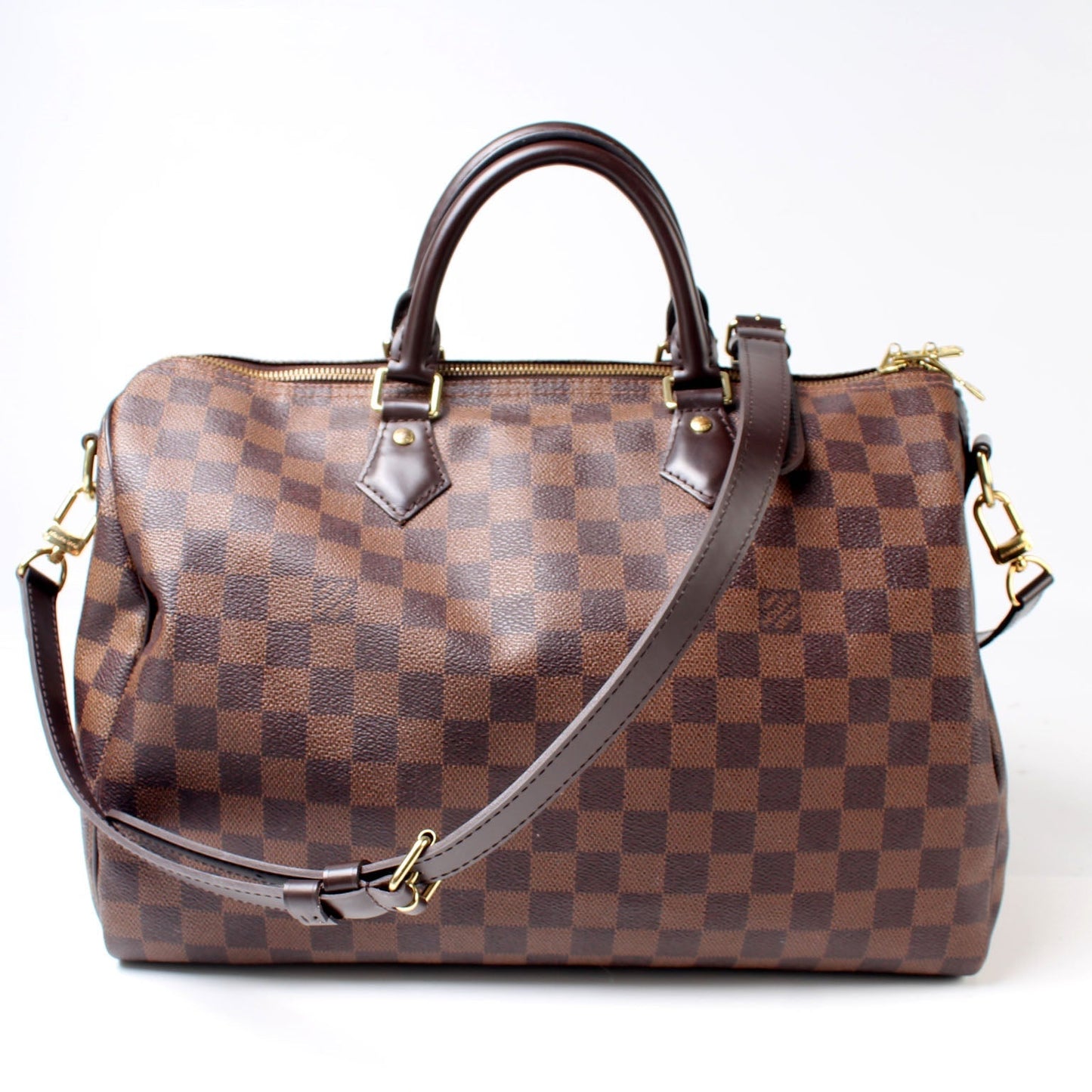 Louis Vuitton Speedy 35 Bandouliere Ebene Damier Handbag Ebene 5