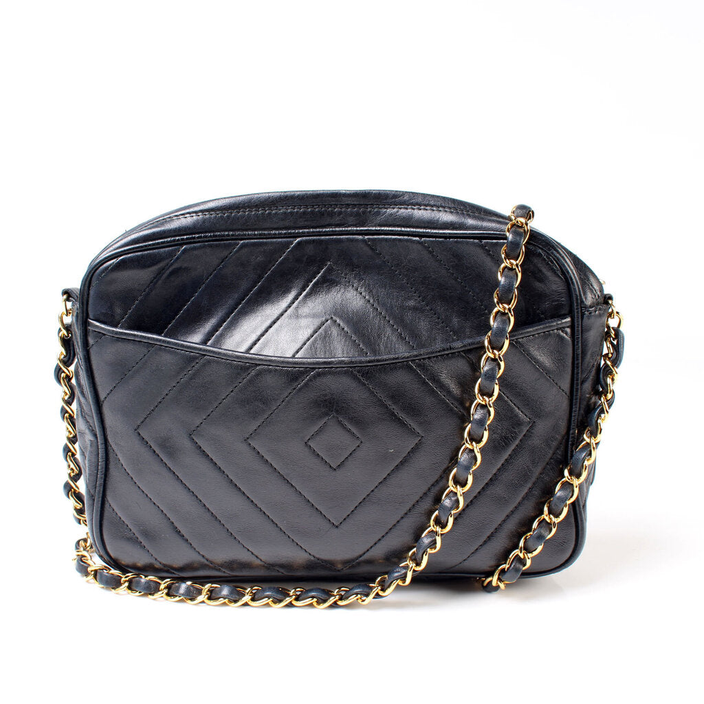 Chanel Quilted Camera Crossbody Bag
