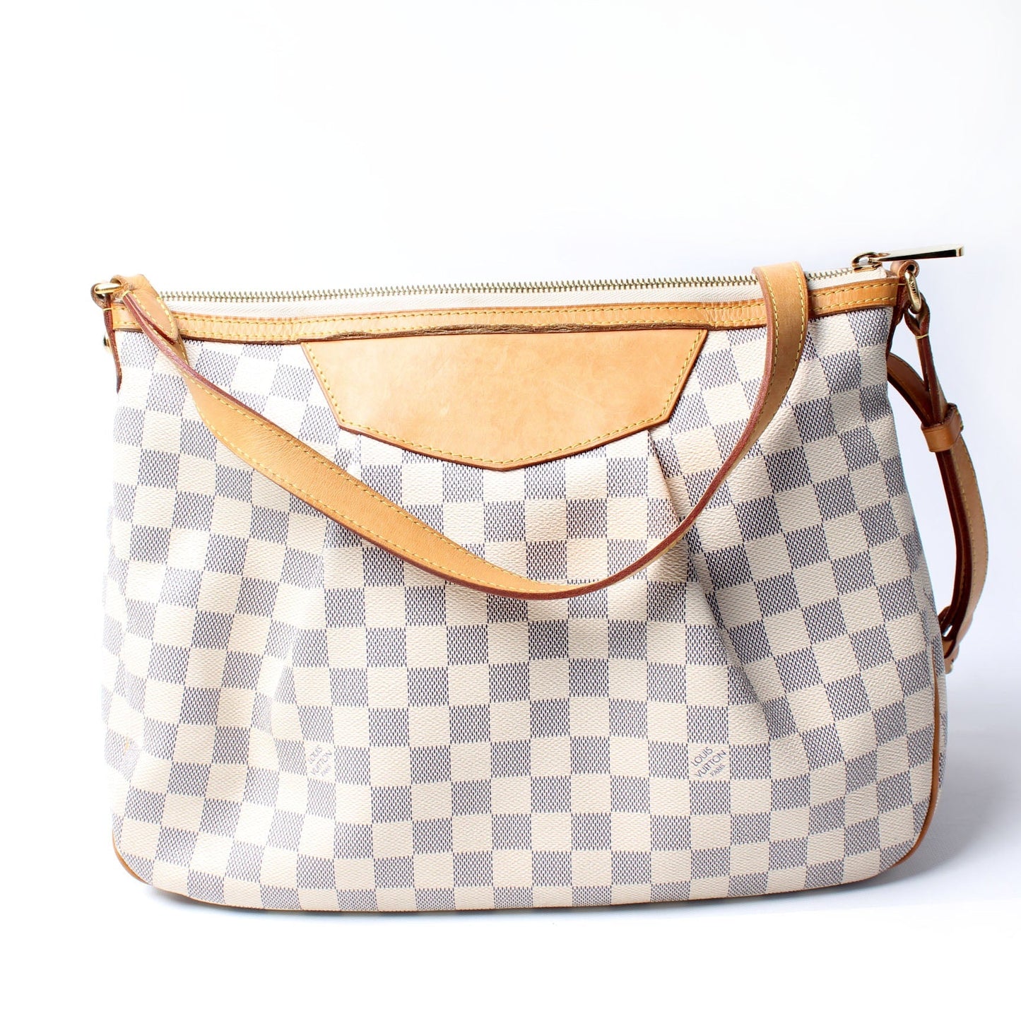 Louis Vuitton Siracusa Azur MM Damier Handbag Azur 8
