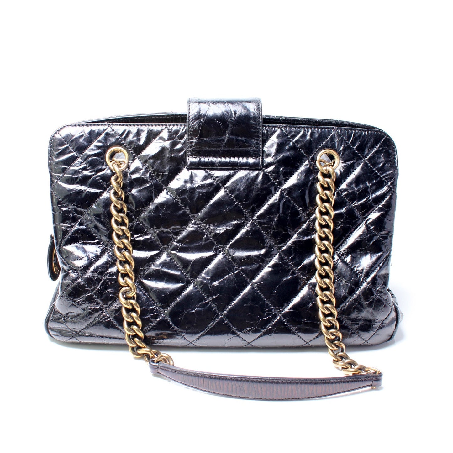 Chanel Mademoiselle Zip Shopping Glazed 15M Handbag