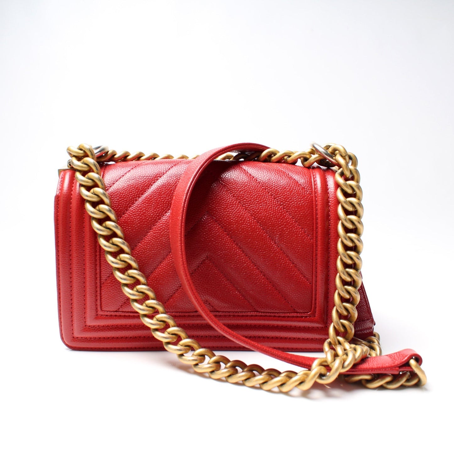 Chanel Boy Flap Caviar 25M Small Handbag