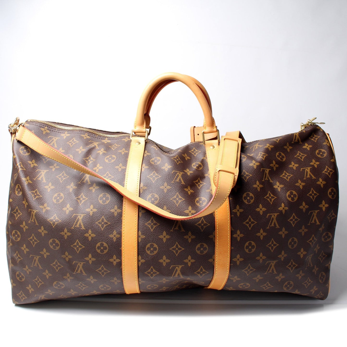 Louis Vuitton Keepall 60 Bandouliere Monogram Travel Bag Monogram 29