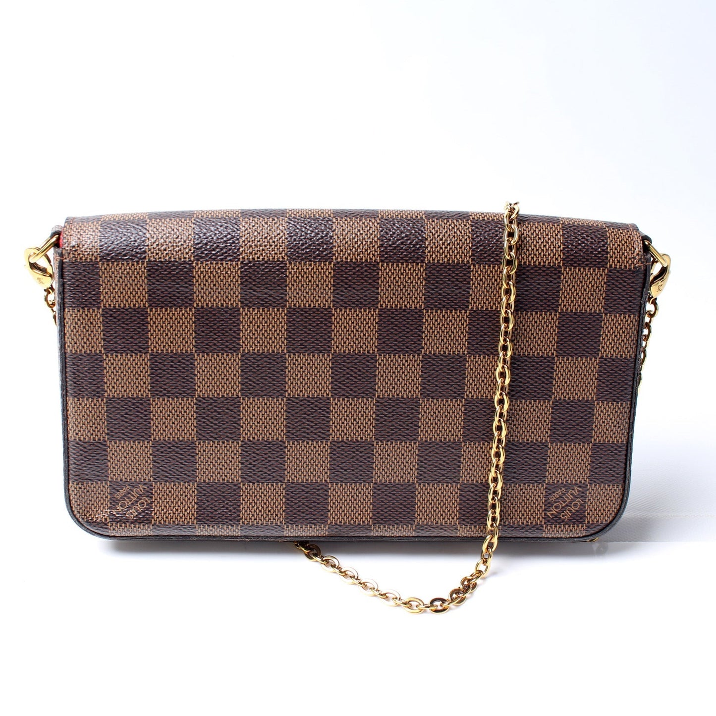 Louis Vuitton Pochette Felicie Ebene Damier Clutch Bag Ebene 11