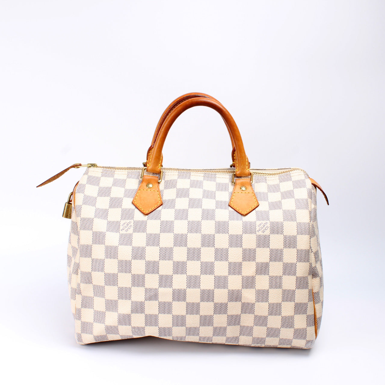 Louis Vuitton Speedy 30 Azur Damier Handbag Azur 12
