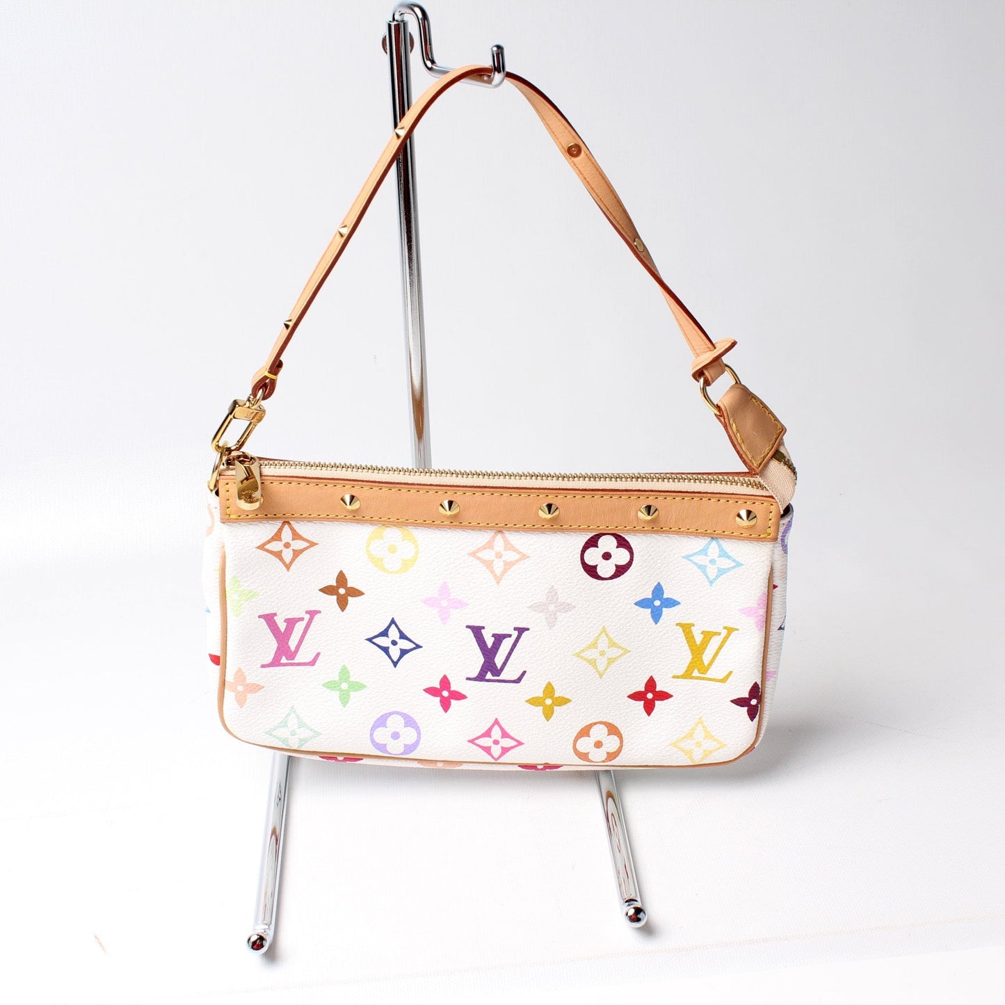 Louis Vuitton Pochette Accessories Multi Color Monogram Clutch Bag