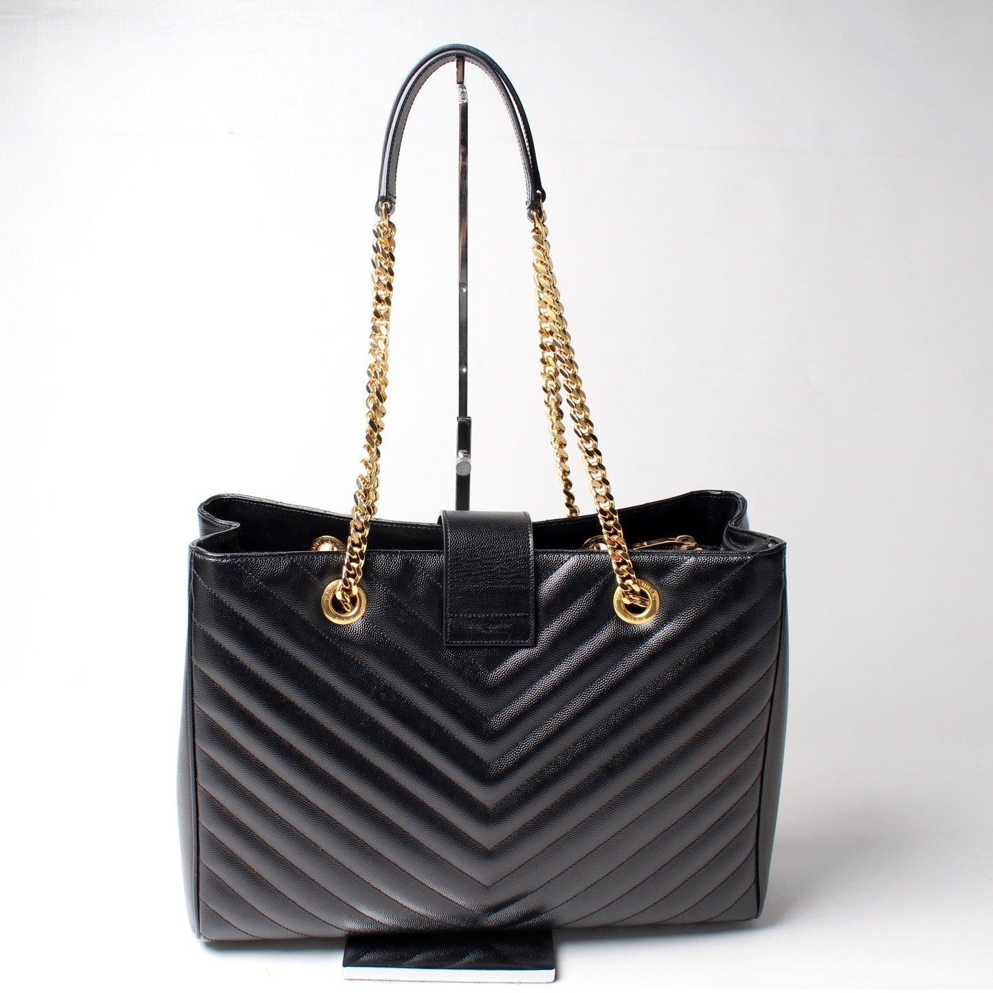 YSL Saint Laurent Grain De Poudre Shopping Tote Bag