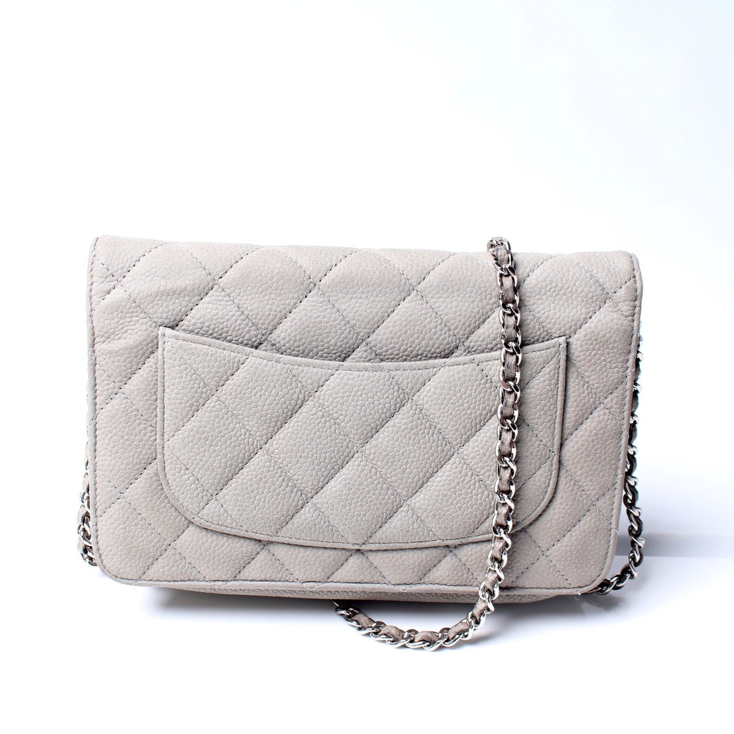 Chanel WOC Classic Quilted Matte Caviar Clutch Bag
