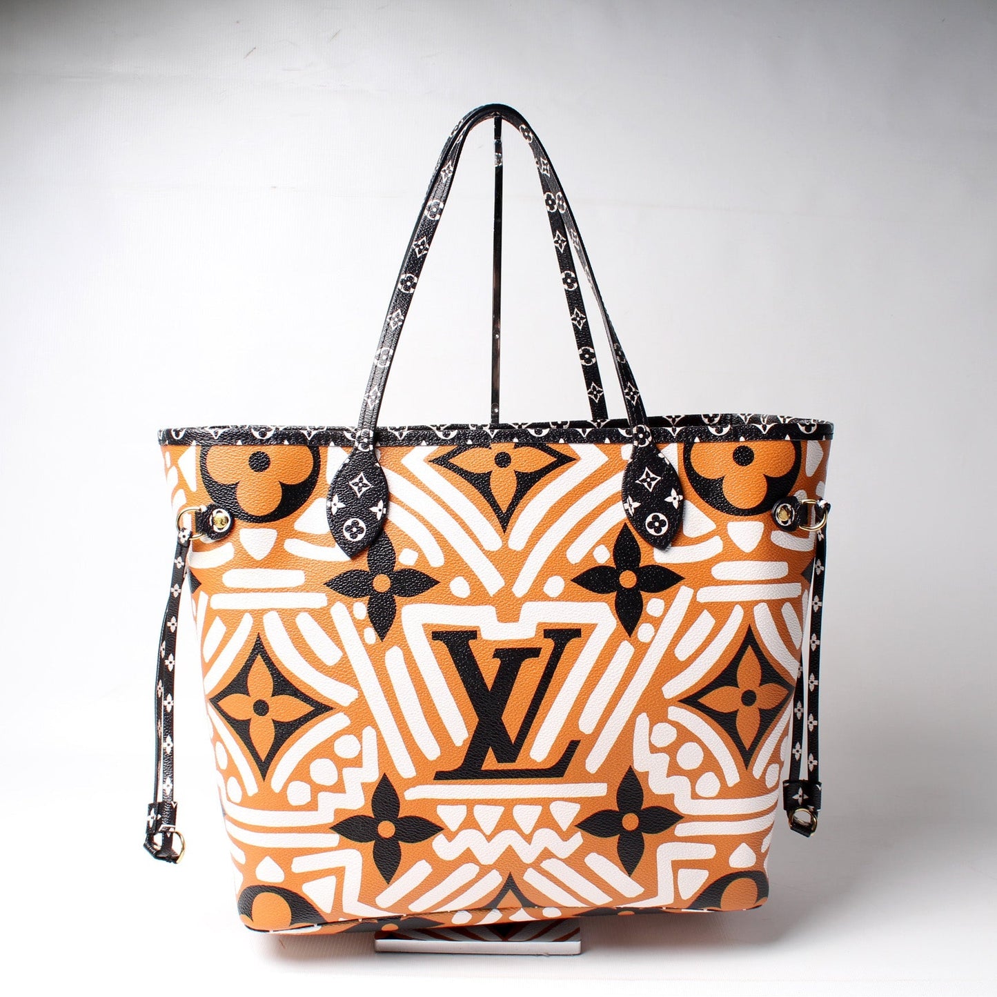 Louis Vuitton Neverfull MM Giant Crafty Monogram Tote Bag