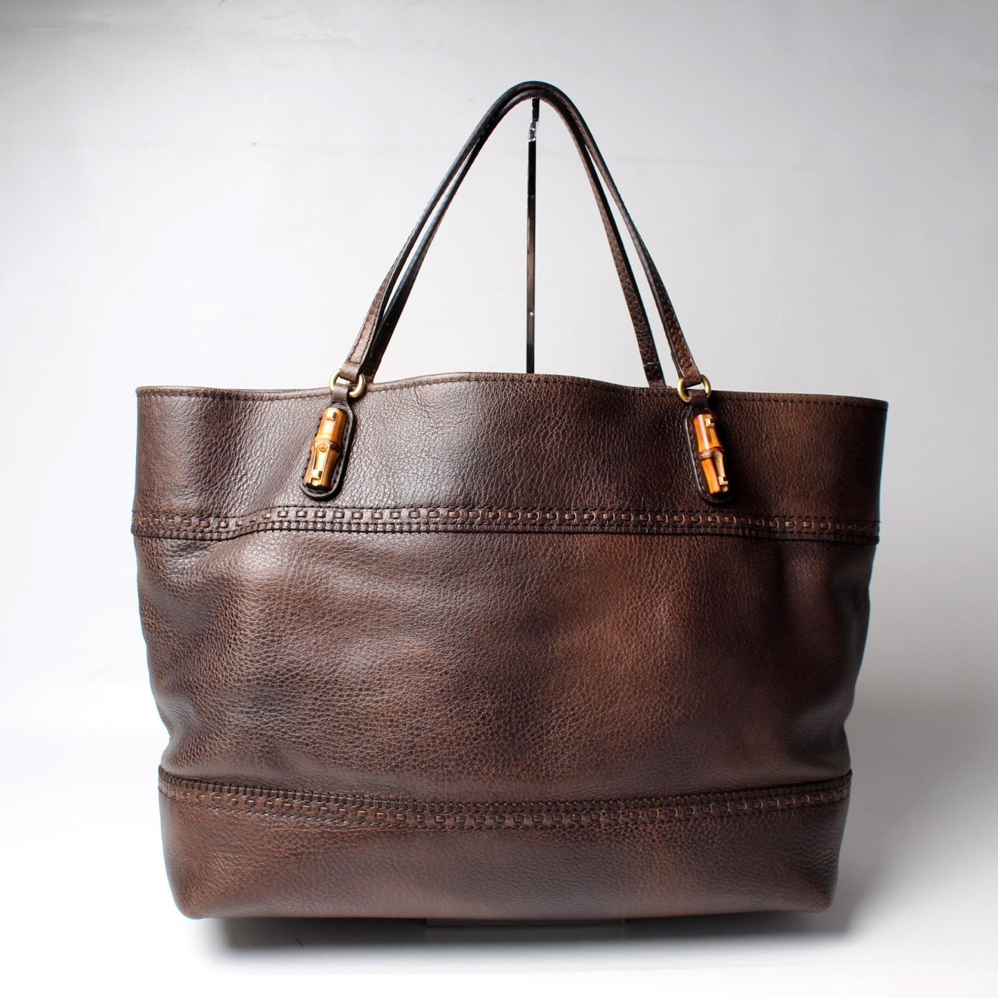 Gucci Bamboo Leather Tote Bag