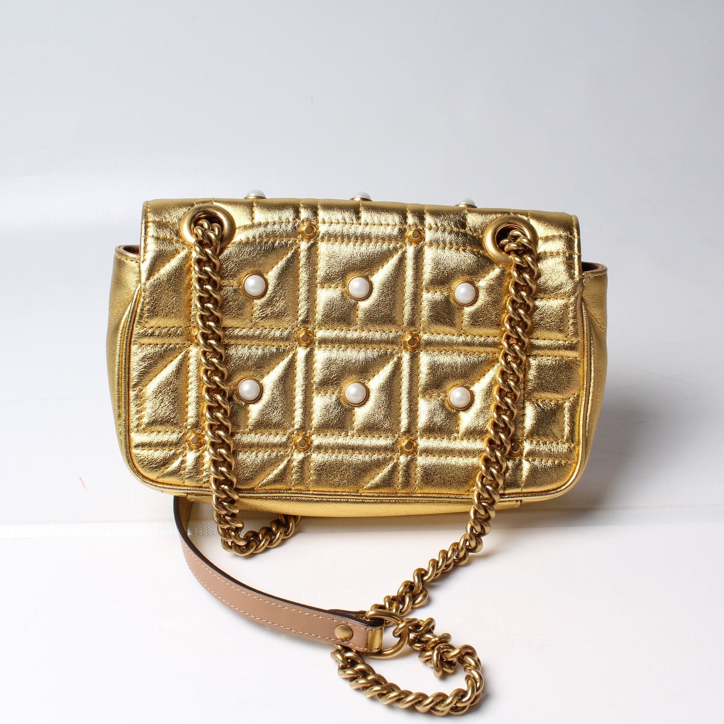 Gucci Marmont Mini Flap Shoulder Bag Flap 13