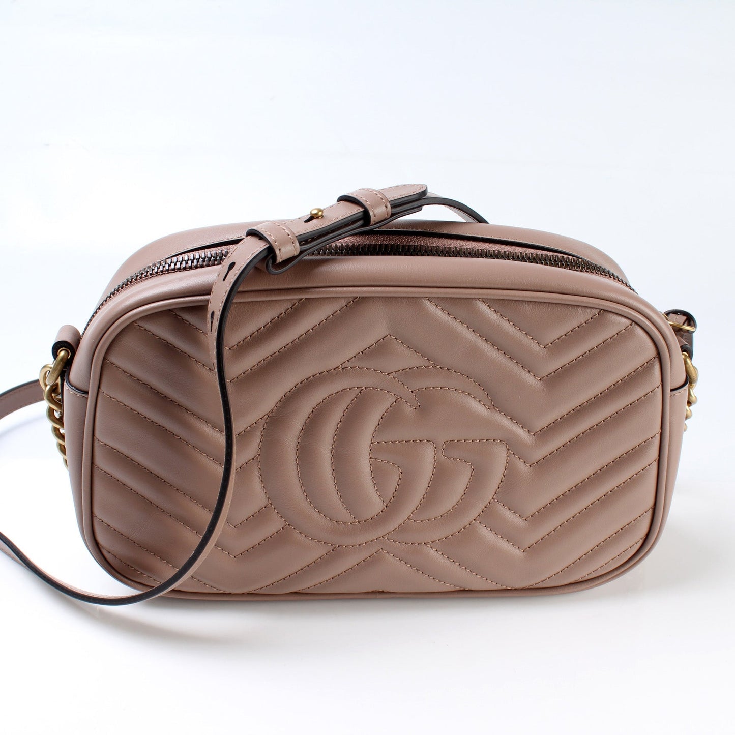 Gucci Marmont Camera Leather Small Crossbody Bag Bag 14