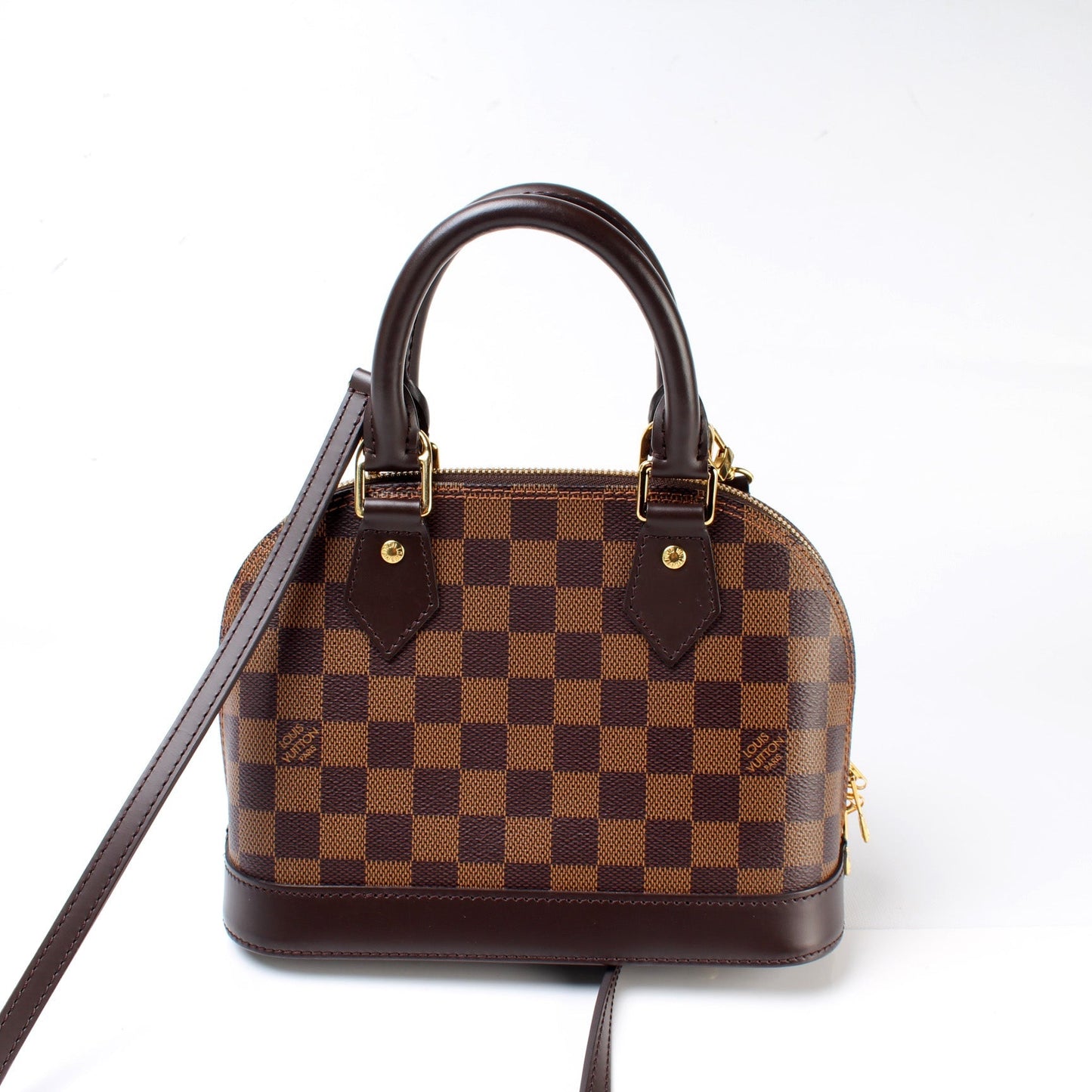 Louis Vuitton Alma BB Ebene Damier Handbag Ebene 8