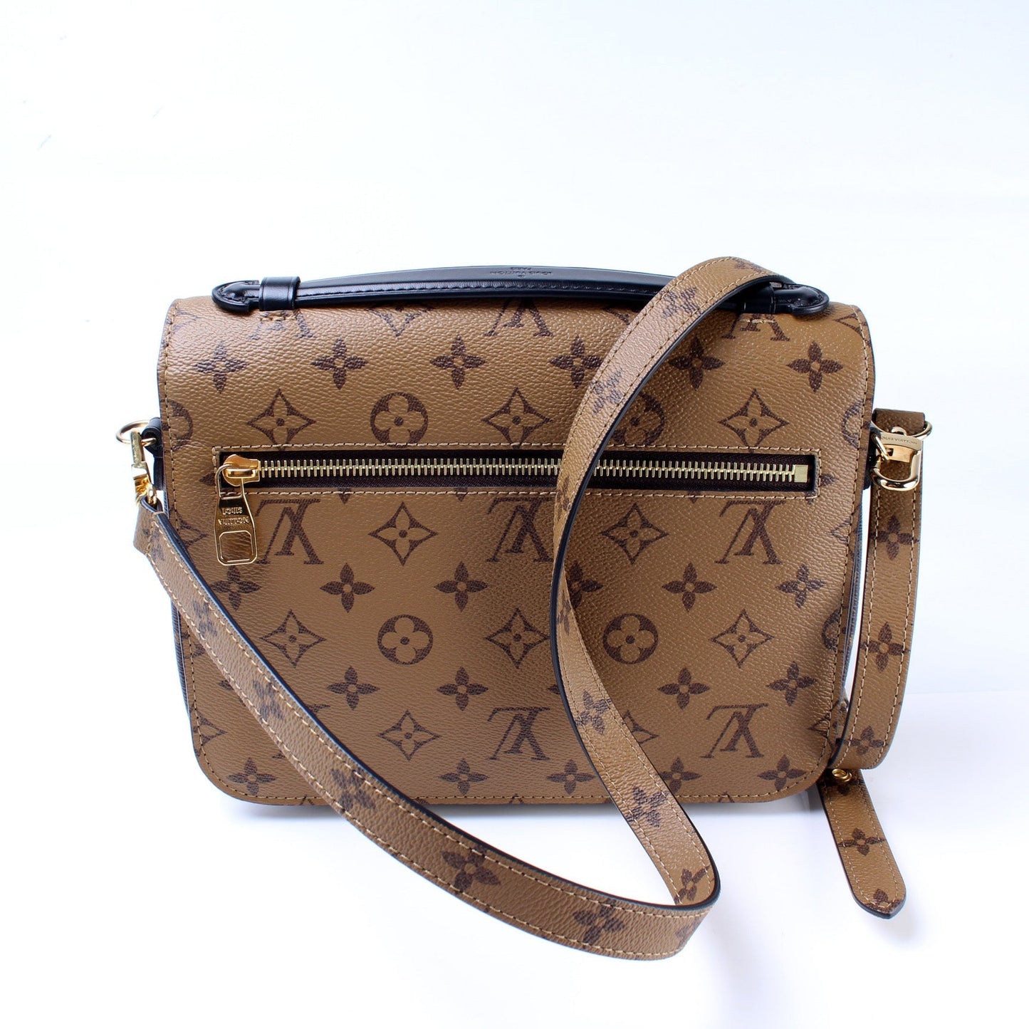 Louis Vuitton Pochette Metis Reverse Monogram Clutch Bag Monogram Reverse