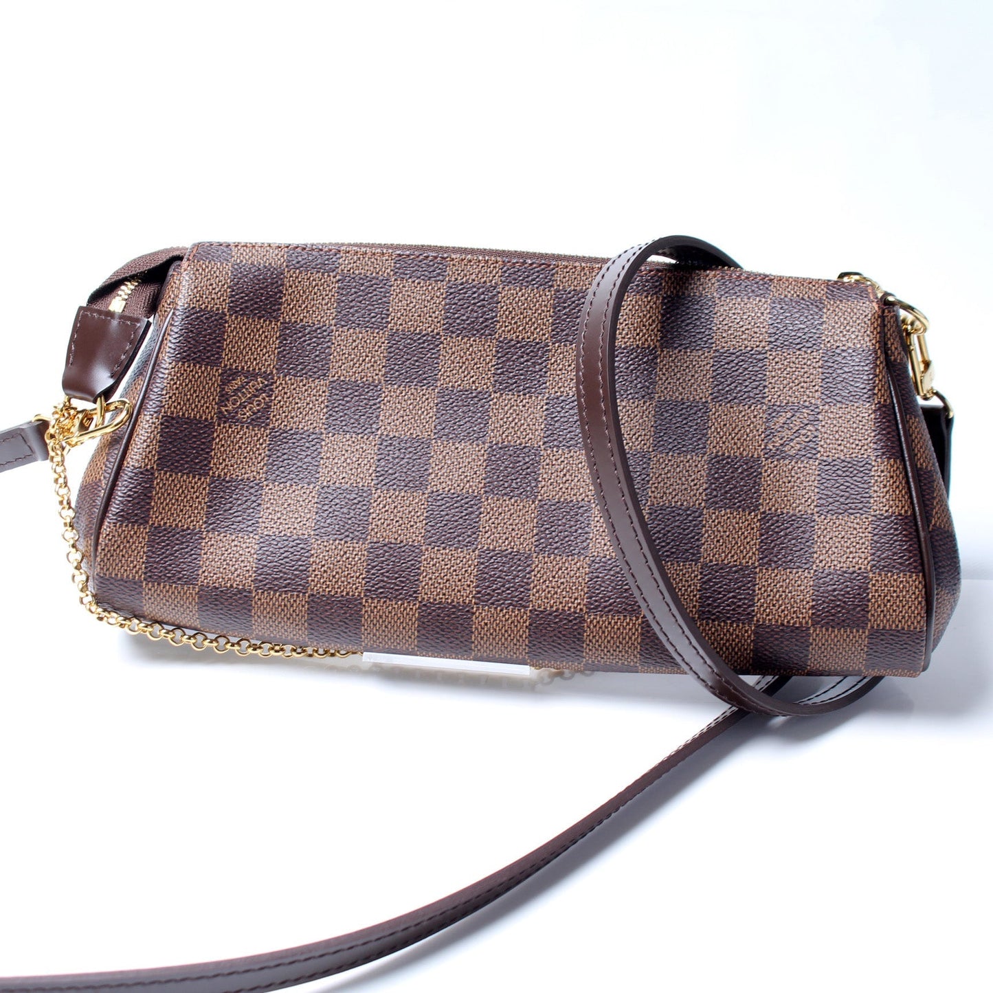 Louis Vuitton Eva Ebene Damier Clutch Bag Ebene 29