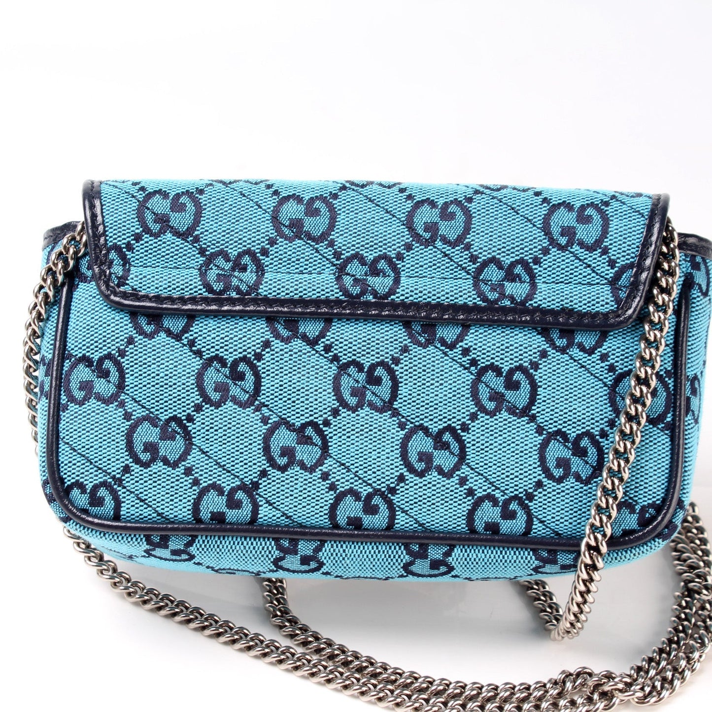 Gucci Marmont Supreme Canvas Mini Flap Travel Bag