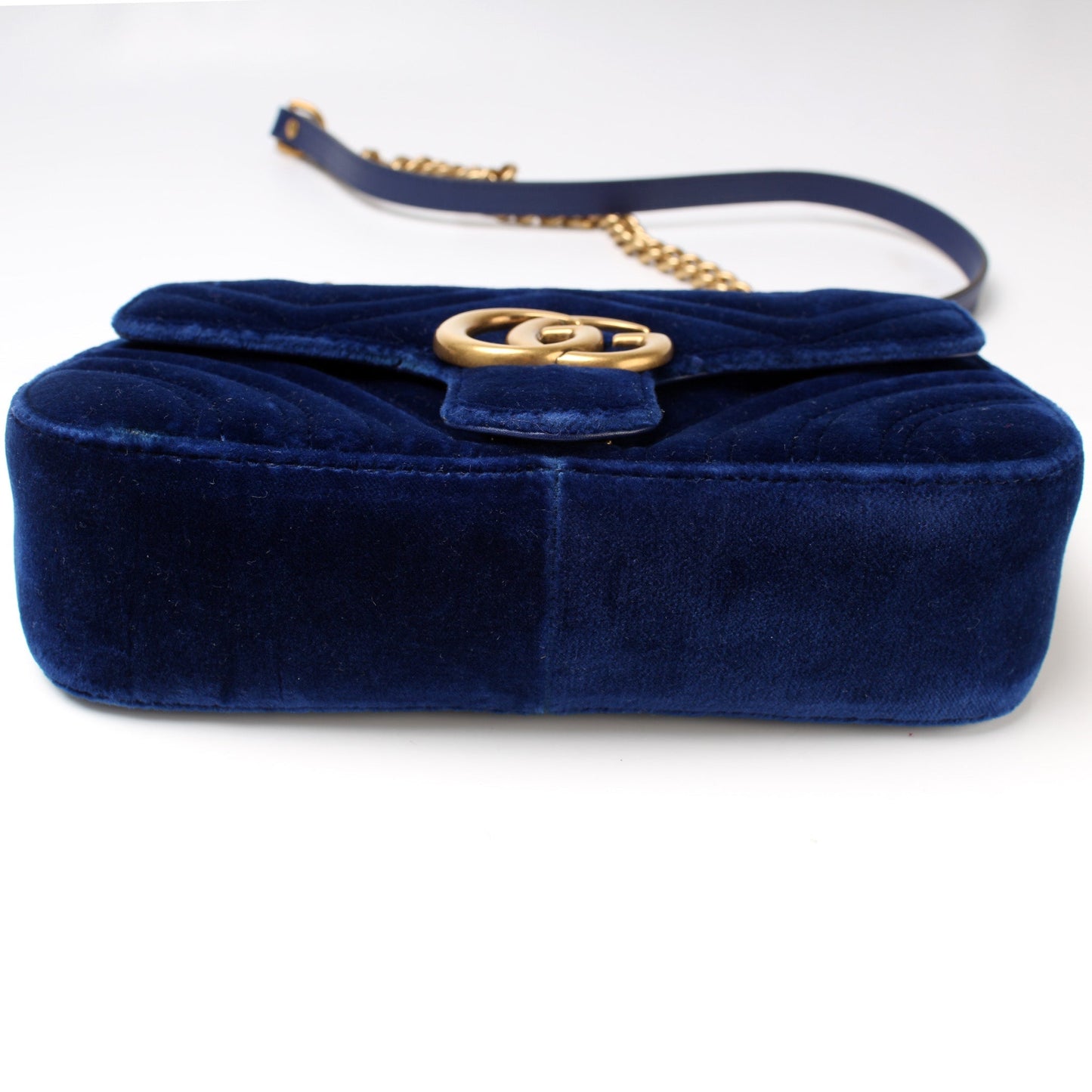 Gucci Marmont Velvet Mini Flap Shoulder Bag