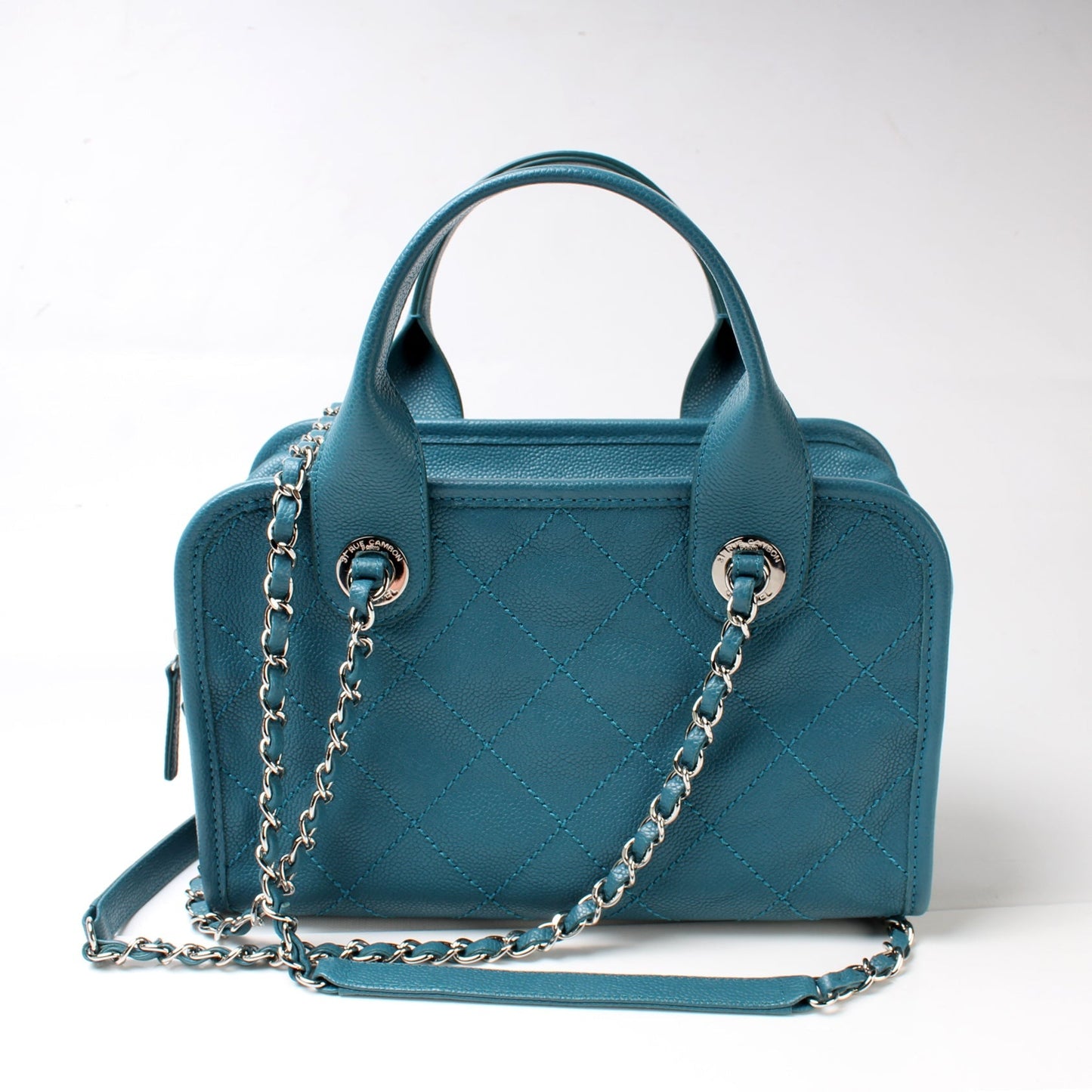 Chanel Deauville Bowling Caviar 20M Small Handbag