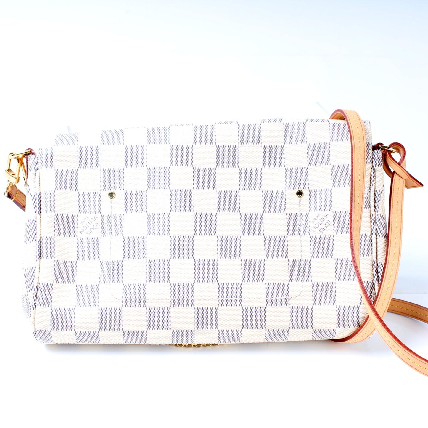 Louis Vuitton Favorite MM Azur Damier Handbag Azur 9