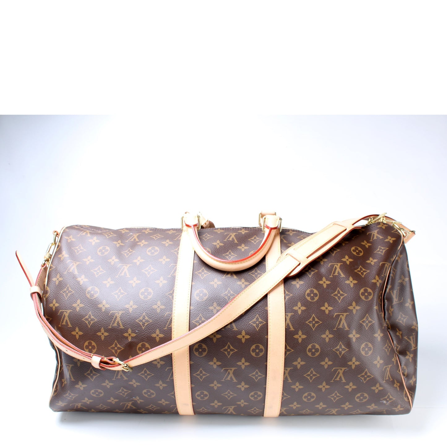 Louis Vuitton Keepall 55 Bandouliere Monogram Travel Bag Monogram 29