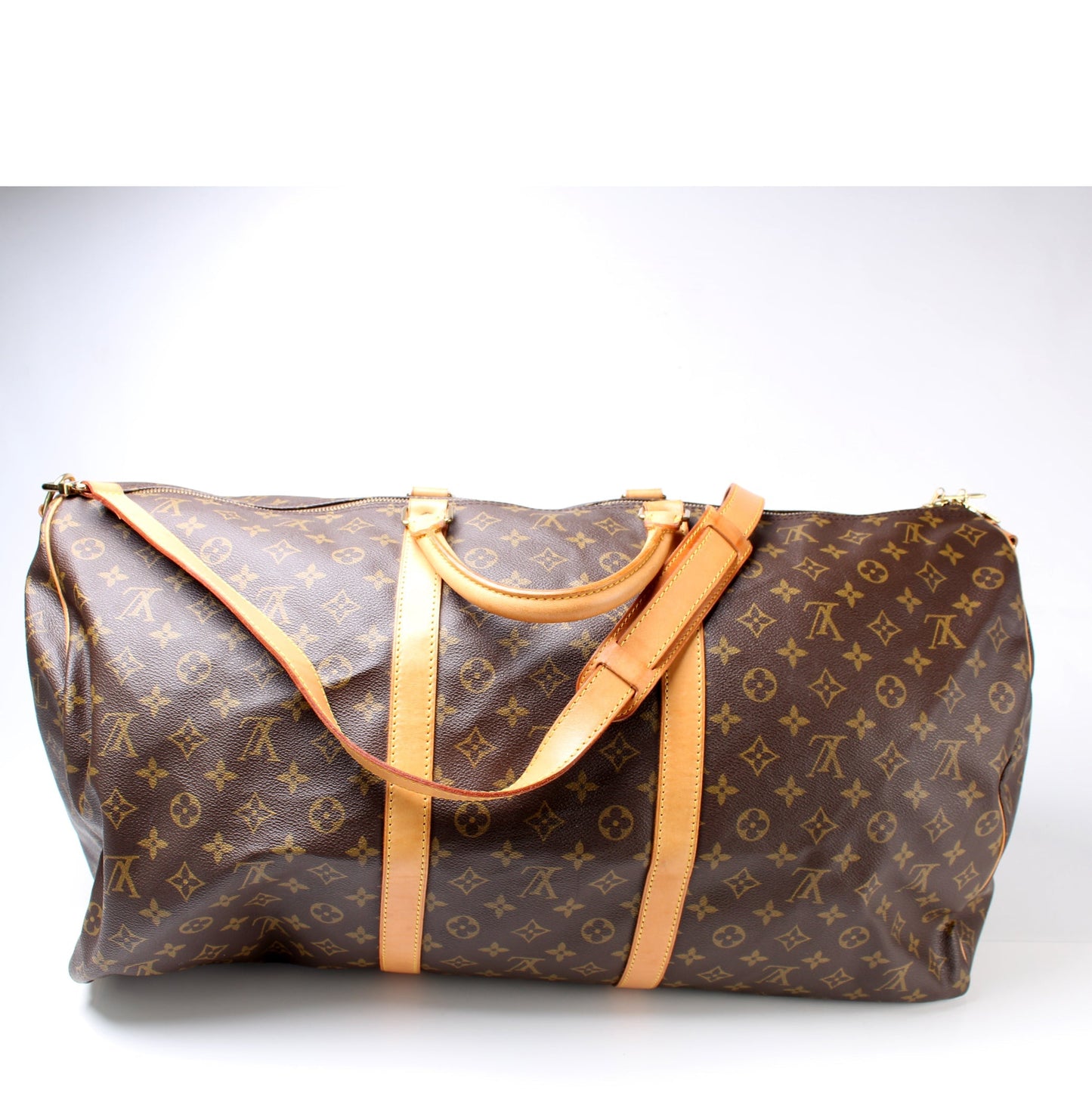 Louis Vuitton Keepall 60 Bandouliere Monogram Travel Bag Monogram 32